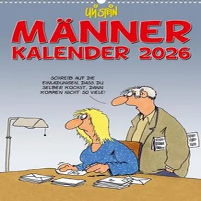 Obrázek produktu pro Kalendář "Uli Stein" pro rok 2026: Nástěnný kalendář: Plánovač termínů | Ideální dárek pro přátele (Kalendář "Uli Stein" 2026)