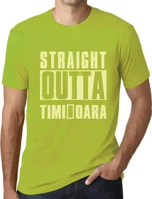 Produktbild von Herren Grafik T-Shirt Direkt aus Timișoara – Straight Outta Timișoara – Öko-Verantwortlich Vintage Jahrgang Kurzarm Lustige Druck Geburtstag Geschenk