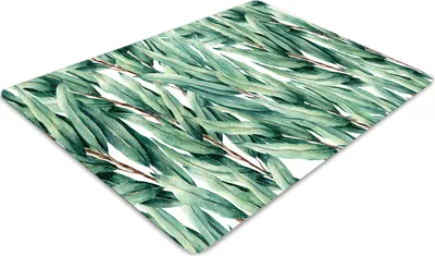 Obrázok produktu pre Podlahová ochranná podložka - Ochranná podložka pod stoličku - Podlahová podložka - 140x100 cm - Lakované listy