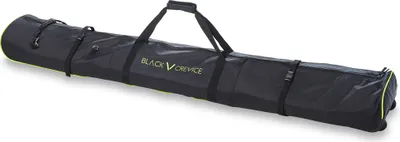 Immagine prodotto di BLACK CREVICE - Borsa da sci con ruote per 2 paia di sci e bastoncini I L/W/H 190x27x18 cm | nero/giallo