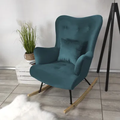 Obrázek produktu pro Houpací křeslo ušák SANDON 1 - modré 2