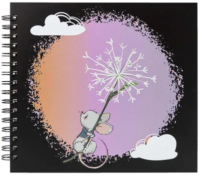 Obrázok produktu pre Spirálové album Panodia Souris 23,2 × 27,5 cm, 60 bielych strán
