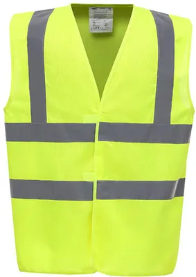 Immagine prodotto di YOKO HVW100 | Gilet di sicurezza ad alta visibilità con 2 bande e bretelle - Colore: Giallo Hi-Vis - Taglia: XL