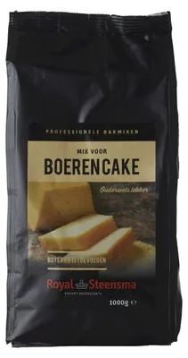 Obrázok produktu pre Royal Steensma Boerencake Mix 1000 g – Tradičná zmes na pečenie pre šťavnaté farmárske koláče