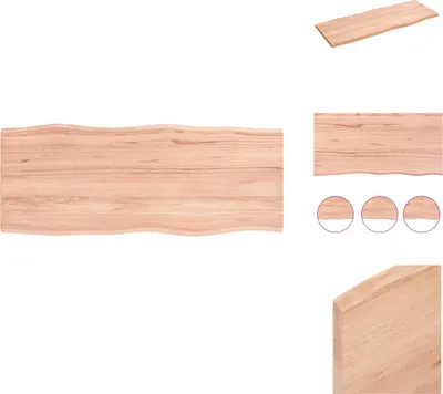 Obrázek produktu pro vidaXL Stolová deska 100x40x2 cm z masivního dřeva dubu s ošetřenou hranou stromu - Stolové desky