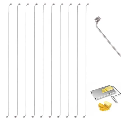 Käseschneidedraht, 14 cm, 10 Stück, Ersatz für Käsehobel