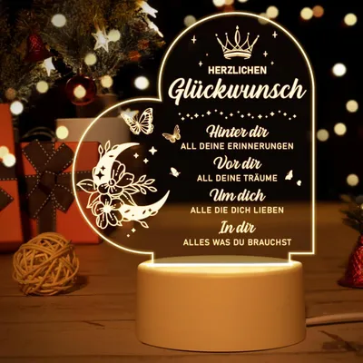 Produktbild von Vetbuosa Acryl-Nachtlicht Dekorationslampe, Geburtstagsgeschenk
