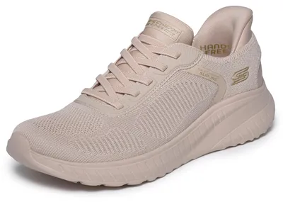 Produktbild von Skechers Damen Bobs Squad Chaos Current Muse Slip-InTurnschuhe, Natural Textile,