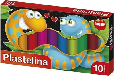 Zdjęcie produktu dla Plastelina 10 kolorów Mona