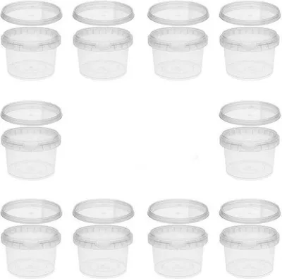 Obrázok produktu pre Plastový pohár 280 ml bez BPA, priehľadný, s viečkom a naberačkou