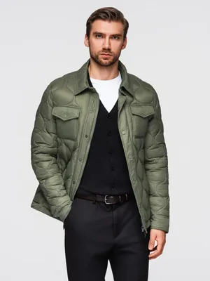 Immagine prodotto di Ombre Clothing Giacca di transizione da uomo Emori oliva M