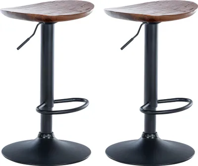 Image de lot de 2 tabourets de bar Skelde