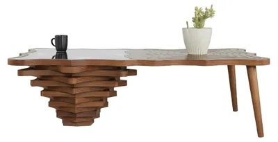 Productafbeelding van Salontafel, vrijstaand, houten, bruin, modern