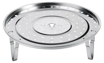 Produktbild von Dampfgarer-Gestell, hochwertiger Dampfgarer aus Edelstahl 304, Dampfschale mit abnehmbaren Beinen für Dampfgarer, Kochgeschirr, Schnellkochtopf, multifunktionaler Dampfkorb (22,1 cm)
