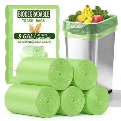 Imagen del producto de Bolsas de basura compostables, 30 litros, 100 unidades