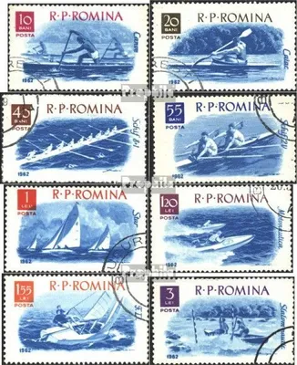 Produktbild von Briefmarken Rumänien 1962 Mi 2048-2055 (kompl.Ausg.) gestempelt So.-Ausg. für den Wasserfahrsport