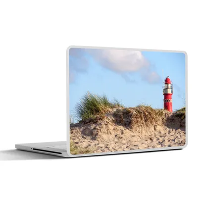 Produktbild von MuchoWow® Laptop Aufkleber Sticker Cover Strand - Leuchtturm - Düne 31x22.5 cm - Laptop-Deko