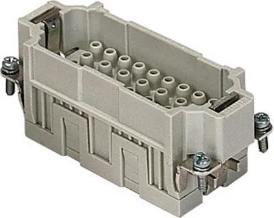Produktbild von "Ilme CQE Stifteinsatz (M) Crimpanschluss, 32-polig+PE 500V, 16A"