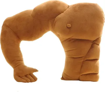 Produktbild von Lustiges Freundkissen, Kuschelkissen für Männer, Muskelkissen, Seitenschläferkissen, Schlafkissen, Geschenk für Freundinnen