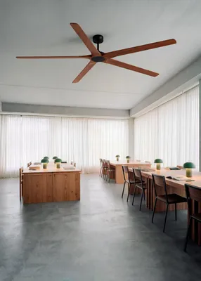 Produktbild von WIND INDUSTRIAL WOOD - Leiser 40W-Deckenventilator aus 100 % Holz in verschiedenen Größen