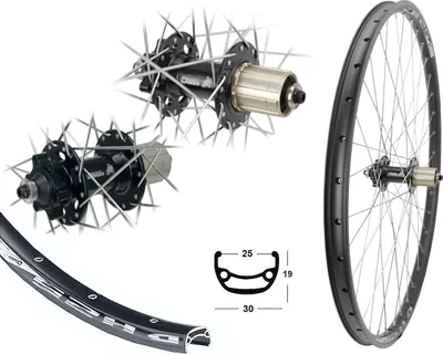 Produktbild von Bärwinkels Hinterrad 27,5 Zoll Disc Industrielager 25-584 8-10 fach Kassette 6-Loch Scheibenbremse geöst