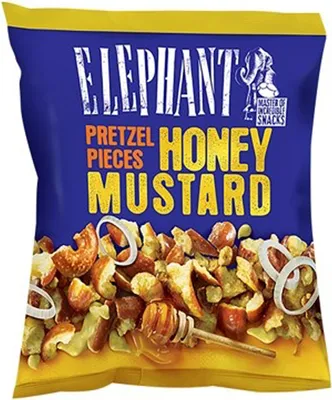 Image de Alka Elephant Honey Mustard biscuits à la saumure doux et piquant 125g