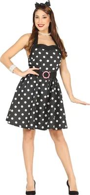 Produktbild von 50er Jahre Damen Kleid mit Punkten Rock in Roll, Größe:M