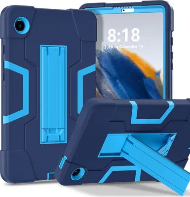 Produktbild von Hülle für Samsung Galaxy Tab A9 2023 8,7 Zoll SM-X110/X115/X117 Hybrid Dreilagige Robust Stoßfest Schwerlast Schutzhülle mit Ständer Blau