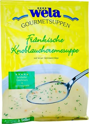 Produktbild von WELA Fränk. Knoblauch-Cremesuppe mit feiner Gemüseeinlage