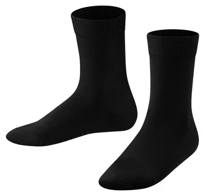 Imagen del producto de Calcetines uni para niños FALKE Family K, confeccionados con algodón sostenible, de color liso, 1 par, talla S
