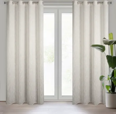Produktbild von Vorhang SABIN beige 140x250 cm  Ösen Ösenvorhang
