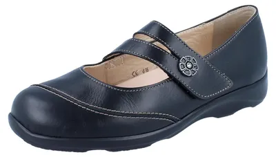 Immagine prodotto di Ballerina comoda Finn Comfort Vivero, donna, nero, pelle, NUOVO - scarpe slip-on donna / trotteur, nero