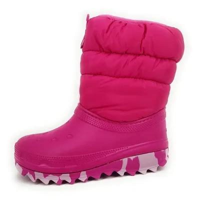 Produktbild von Crocs Classic Neo Puff Boot Gummistiefel Rosa in Gr. 33/34