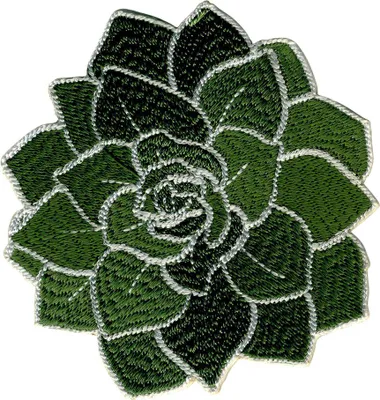 Produktbild von Aufnäher - Lotus Blume - grün - Patch