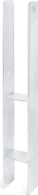 Produktbild von Alberts H-Pfostenträger | feuerverzinkt | lichte Breite 71 mm | Gesamthöhe 600 mm | Materialstärke 5 mm