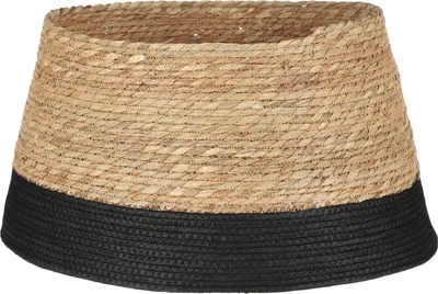 Image de House of Seasons Couverture de sapin de Noël - H26 x Ø50 cm - Herbe de mer - Noir