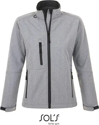 Immagine prodotto di SOLs 46800 | Giacca Softshell da donna Roxy - Colore: Grigio Melange - Taglia: S