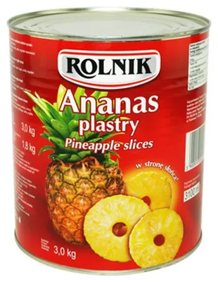 Obrázek produktu pro Rolnik Ananas v plátcích 3 kg