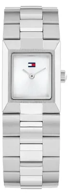 Produktbild von Tommy Hilfiger Zwei-Zeiger-Quarzwerk-Uhrfür Damen mit Silbernes Edelstahlarmband