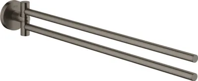 Produktbild von GROHE Handtuchhalter Essentials 40371_1 2-armig 450mm hard graphite gebürstet