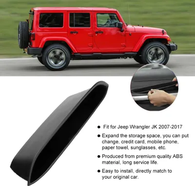 Zdjęcie produktu dla Schowek po stronie pasażera, organizer, pojemnik na uchwyty Pasuje do Jeep Wrangler JK 2007-2017