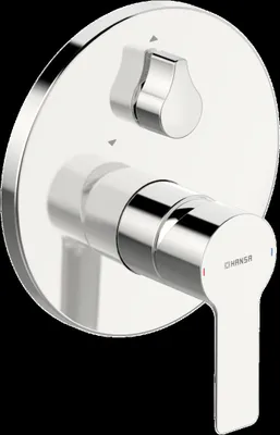 Produktbild von Hansa Funktionseinheit rund mit Dekorset Einhebel-Wannen-Batterie Hansaligna 8385 chrom