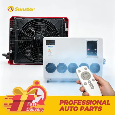 Obrázek produktu pro Klimatizace Sunster 12 V pro karavany – střešní klimatizace o výkonu 10 000 BTU s funkcí chlazení pro obytné vozy, dodávky, karavany a přívěsy