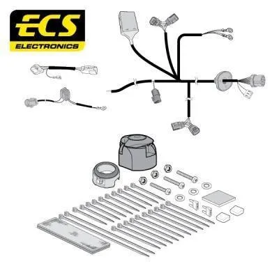 Produktbild von ECS FR-052-B1 Elektrosatz Anhängerkupplung E-Satz für FORD FOCUS III Turnier Anhängevorrichtung
