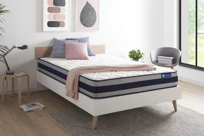 Image de Matelas Actilatex ergo 140x190cm, latex et mousse à mémoire de forme, degré de fermeté 4, hauteur :24 cm, 5 zones de confort