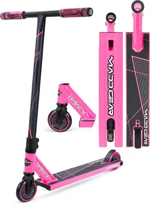 Produktbild von MGP MG1 Stunt-Scooter, Pink, leichtes Alu-Deck, 100-mm-Räder und ABEC 5-Kugellager