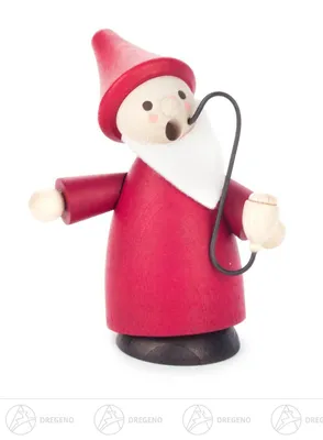 Produktbild von Räuchermann Mini-Räuchermann Wichtel, rot  Breite x Höhe x Tiefe 7 cmx8 cmx6 cm NEU