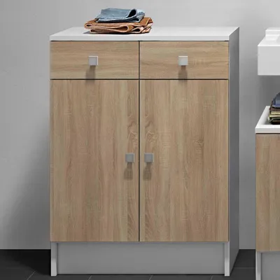 Produktbild von Interia Badezimmerschrank Luna Weiß - Eiche
