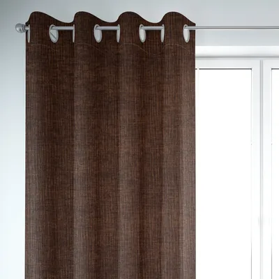 Produktbild von SCHÖNER LEBEN. Thermovorhang Akustik INUIT braun 245cm Aufhängung Ösen