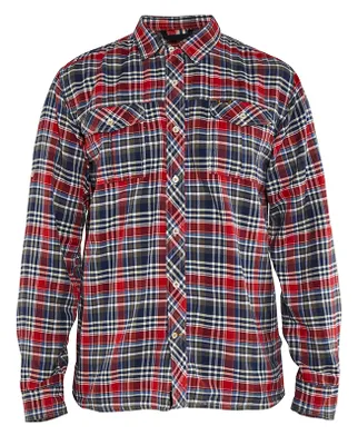 Produktbild von Blakläder Flanellhemd 3299 1137 in zwei Farben, Farbe:marineblau/rot, Größe:XS
